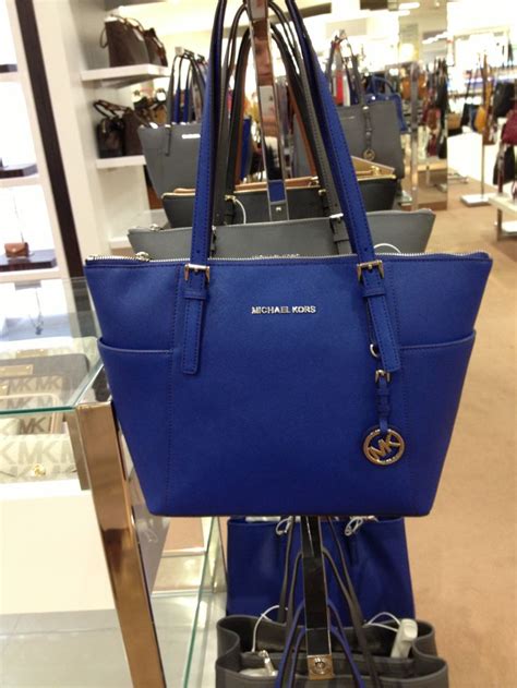 michael kors royal blue purse